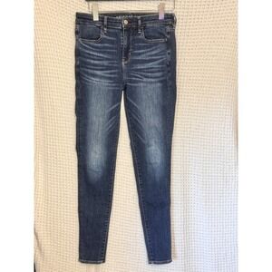 American Eagle‎ Women's High Rise Jegging Dark Wash Next Level Stretch